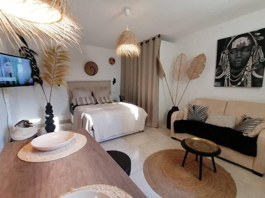 Superbe Studio Ethnique Apartment Hyères Exterior foto